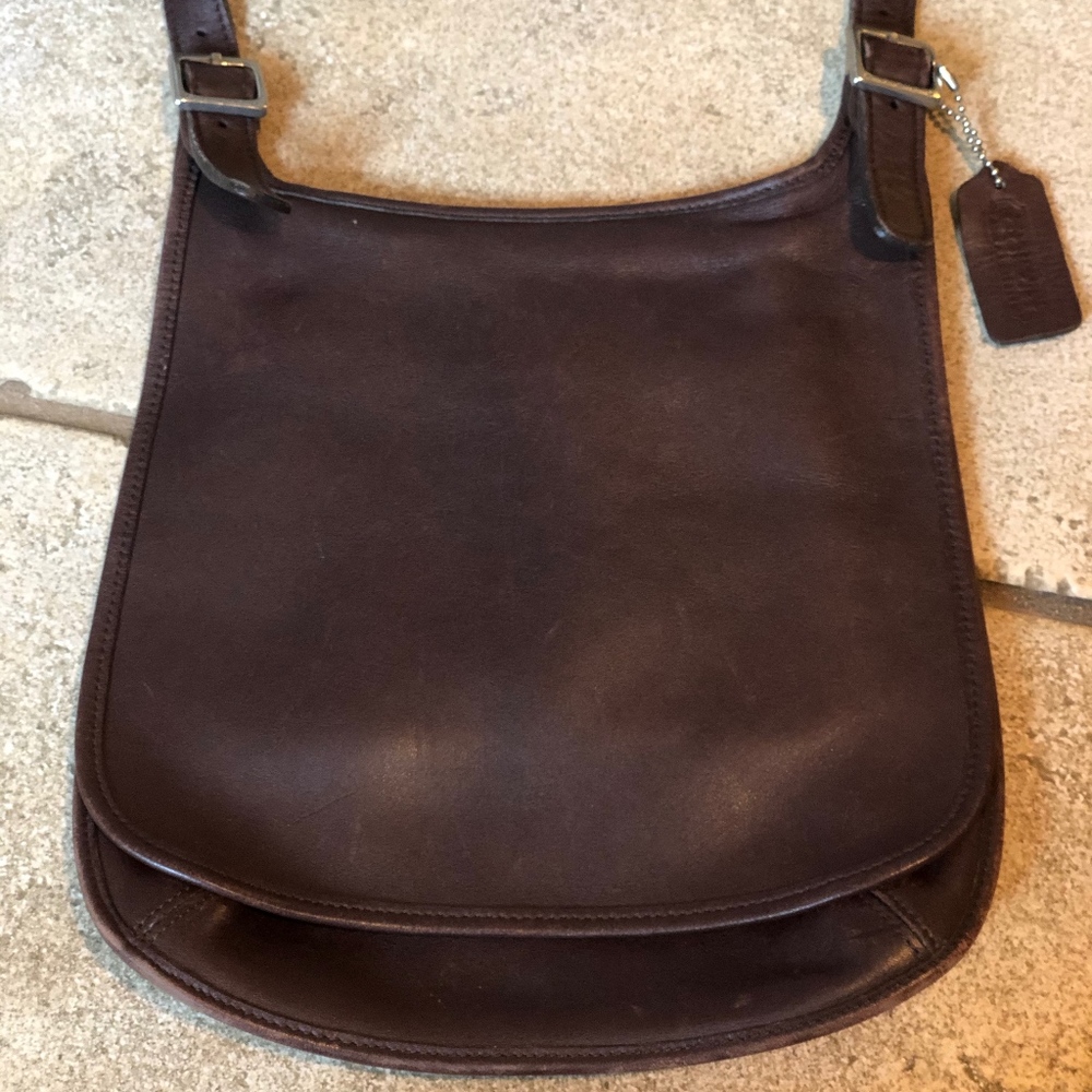 Chocolate Brown "Hippy Flap" Crossbody